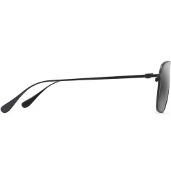Lunettes de soleil Maui Jim Beaches Matte black Grey Maui Brilliant Bi-Gradient Grey