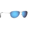 Lunettes de soleil Maui Jim Baby Beach Silver Blue Hawaii Mauipure