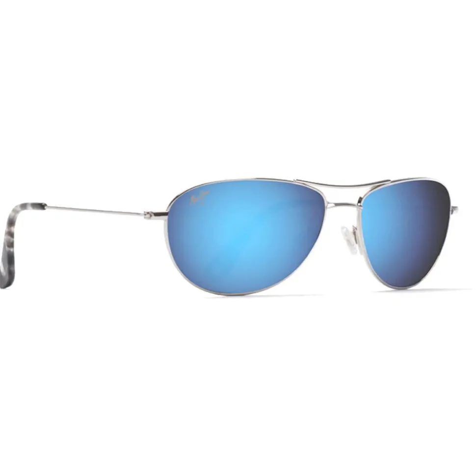 Lunettes de soleil Maui Jim Baby Beach Silver Blue Hawaii Mauipure