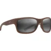Lunettes de soleil Maui Jim Ano Nui Matte Brown Neutral Grey Mineral Superthin