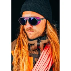 Lunettes de soleil Moken Vision Hawkins Vintage Grey Purple Blue Cat.4 Summit Master