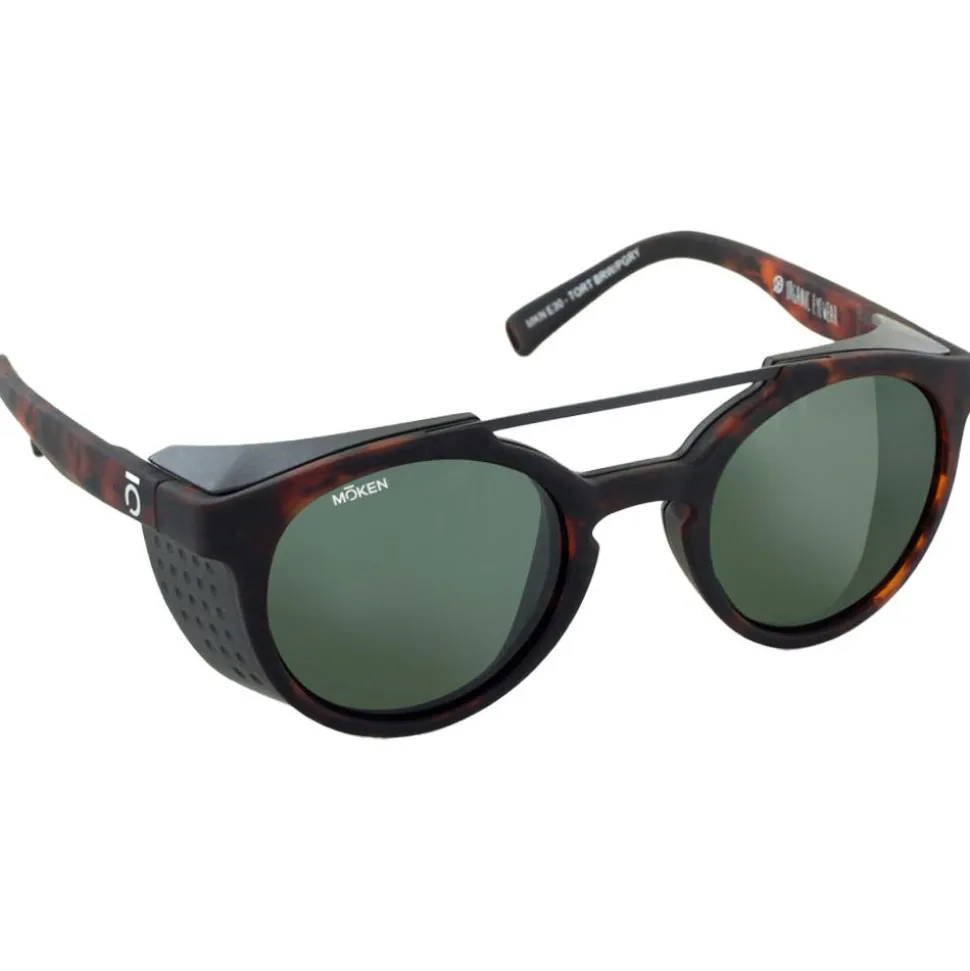 Lunettes de soleil Moken Vision Hawkins Tortoise Black Green Polarized Cat.3