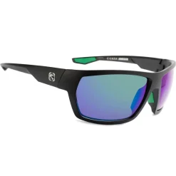 Lunettes de soleil Mundaka Optic Cierzo Matte Black Smoke Green Revo Cx Polarized