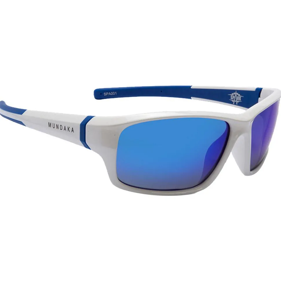 Lunettes de soleil Mundaka Optic Spark White Blue Smoke Blue Revo