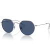Lunettes de soleil Ray Ban Jack Kids Polished Silver Dark Blue