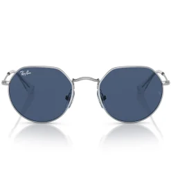 Lunettes de soleil Ray Ban Jack Kids Polished Silver Dark Blue