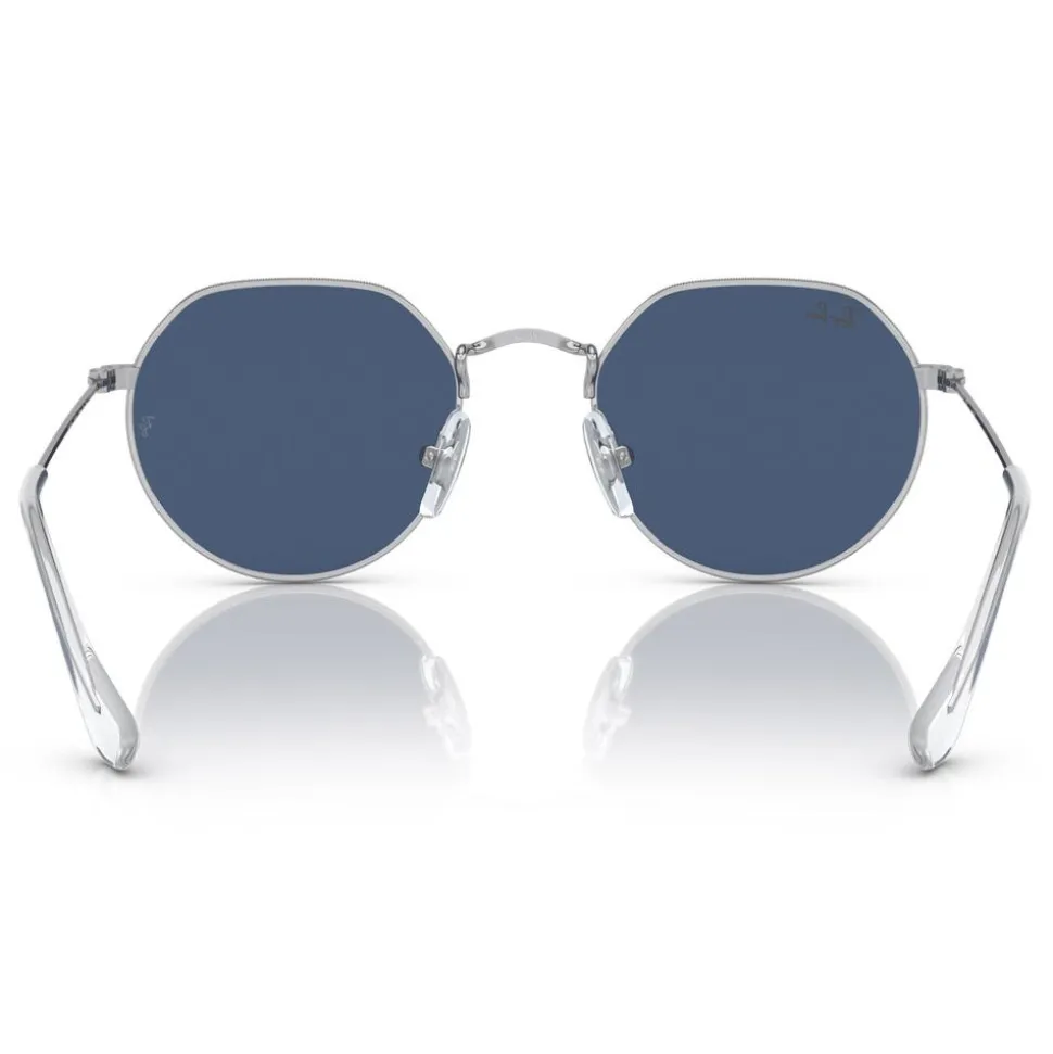 Lunettes de soleil Ray Ban Jack Kids Polished Silver Dark Blue