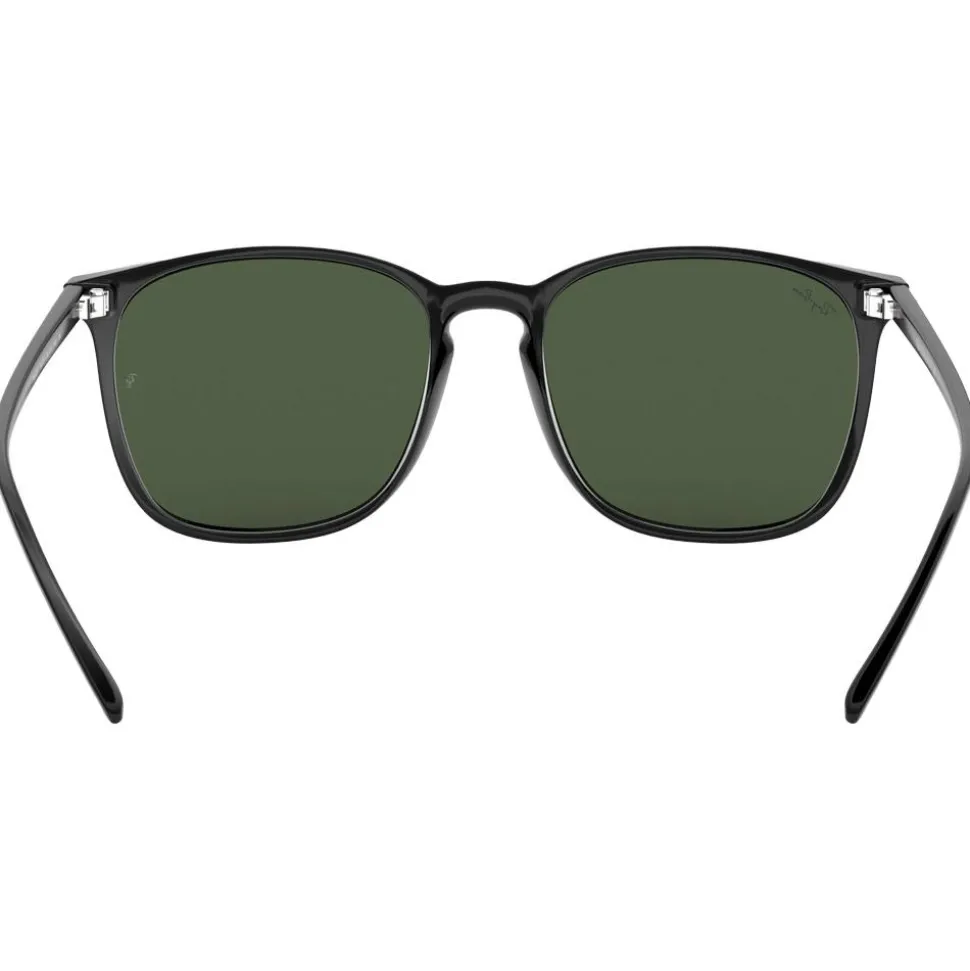 Lunettes de soleil Ray Ban RB4387 Polished Black Green G-15