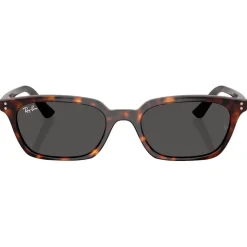 Lunettes de soleil Ray Ban RB4456 Zaya Polished Havana Dark Grey