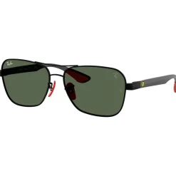 Lunettes de soleil Ray Ban RB8336M Scuderia Ferrari Collection Matte Black Matte Dark Green