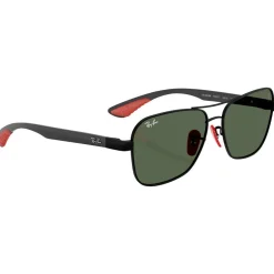 Lunettes de soleil Ray Ban RB8336M Scuderia Ferrari Collection Matte Black Matte Dark Green