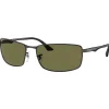 Lunettes de soleil Ray Ban RB3498 Polished Black Green G-15 Polar
