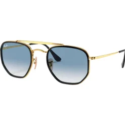 Lunettes de soleil Ray Ban RB3648M Marshal II Polished Gold Gradient Light Blue
