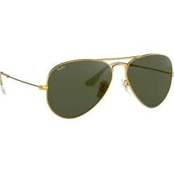 Lunettes de soleil Ray Ban RB3025 Aviator Classic Polished Gold Green G-15