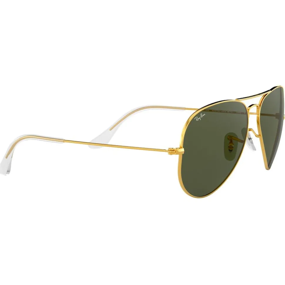Lunettes de soleil Ray Ban RB3025 Aviator Classic Polished Gold Green G-15