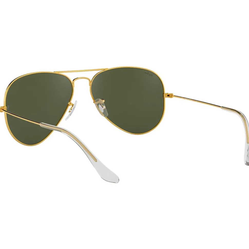 Lunettes de soleil Ray Ban RB3025 Aviator Classic Polished Gold Green G-15