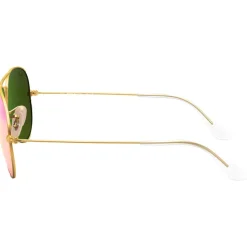 Lunettes de soleil Ray Ban RB3025 Aviator Mat Gold Cyclamen Flash Polarized