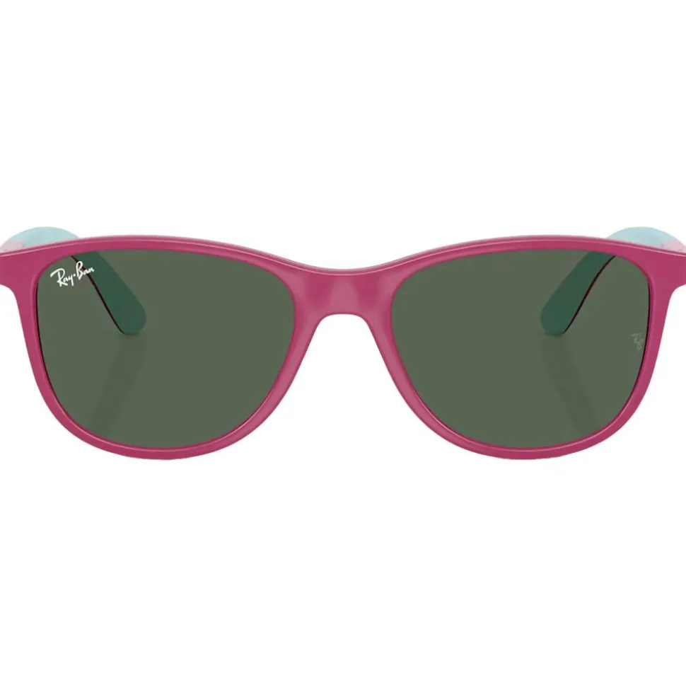 Lunettes de soleil Ray Ban RJ9077S Disney Sun Kids Lilo & Stitch Polished Fucsia Dark Green