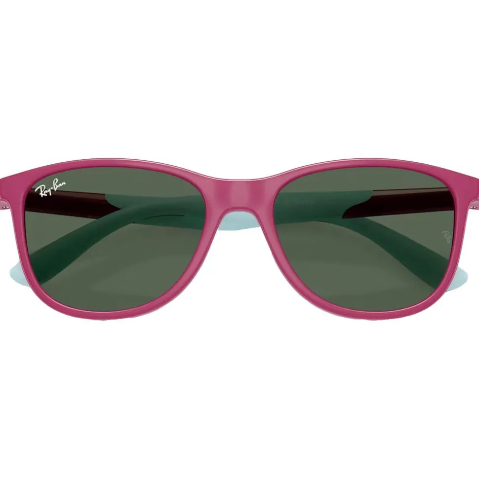 Lunettes de soleil Ray Ban RJ9077S Disney Sun Kids Lilo & Stitch Polished Fucsia Dark Green