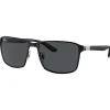 Lunettes de soleil Ray Ban RB3721 Polished Black Dark Grey
