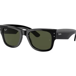 Lunettes de soleil Ray Ban RB0840S Mega Wayfarer Polished Black Green G-15