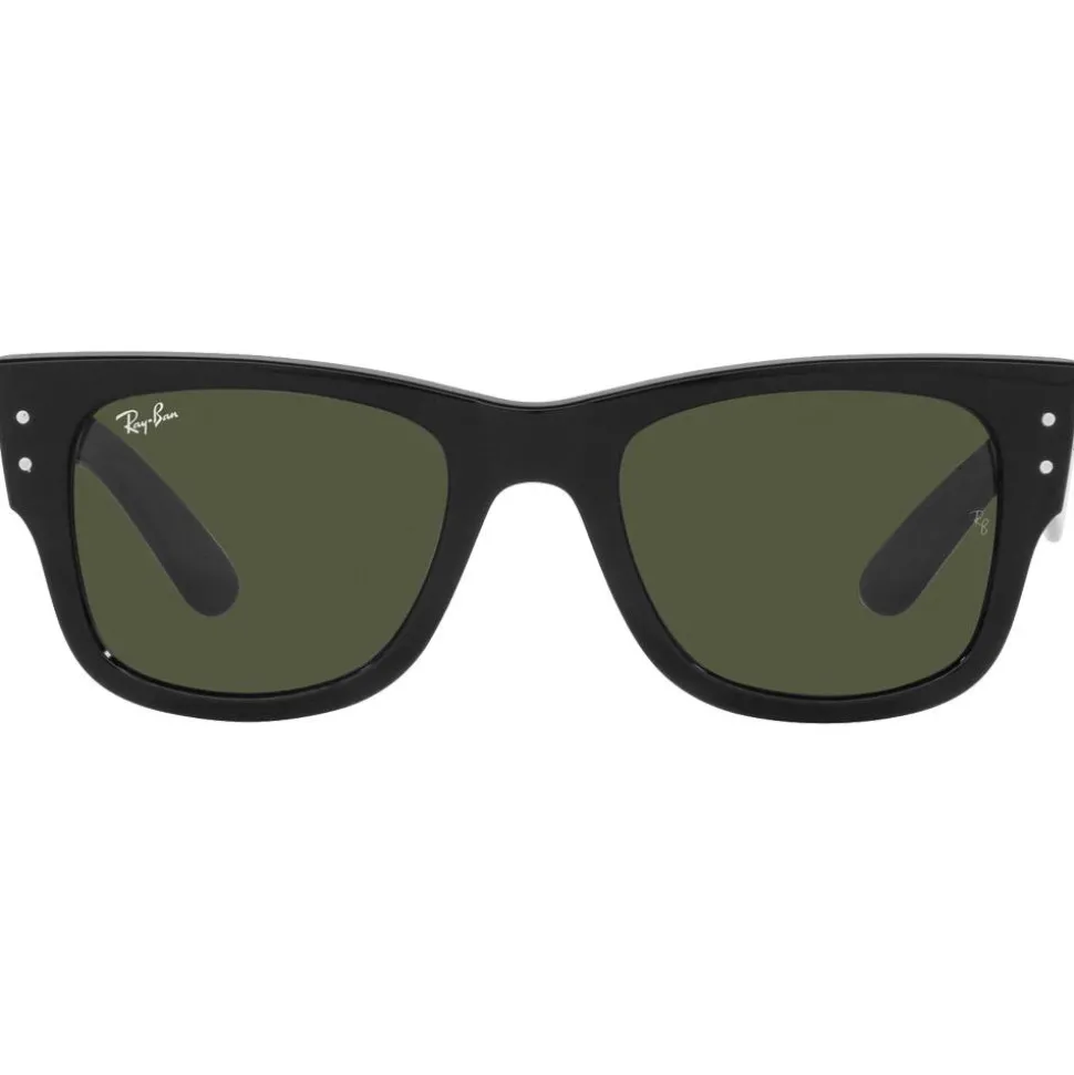 Lunettes de soleil Ray Ban RB0840S Mega Wayfarer Polished Black Green G-15
