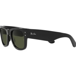 Lunettes de soleil Ray Ban RB0840S Mega Wayfarer Polished Black Green G-15