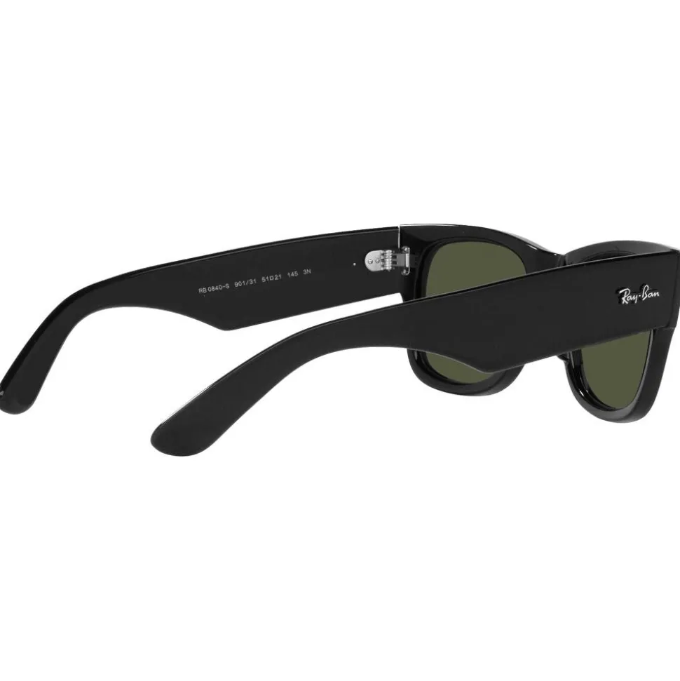 Lunettes de soleil Ray Ban RB0840S Mega Wayfarer Polished Black Green G-15