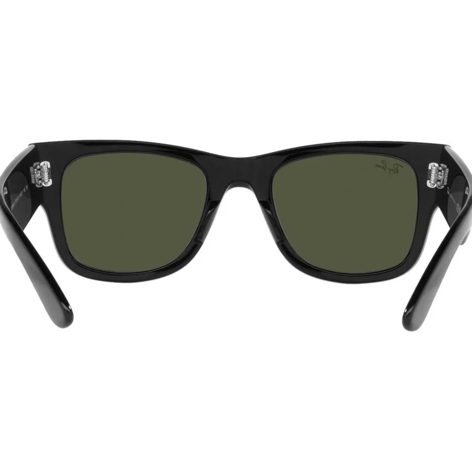 Lunettes de soleil Ray Ban RB0840S Mega Wayfarer Polished Black Green G-15
