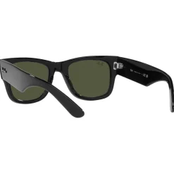 Lunettes de soleil Ray Ban RB0840S Mega Wayfarer Polished Black Green G-15
