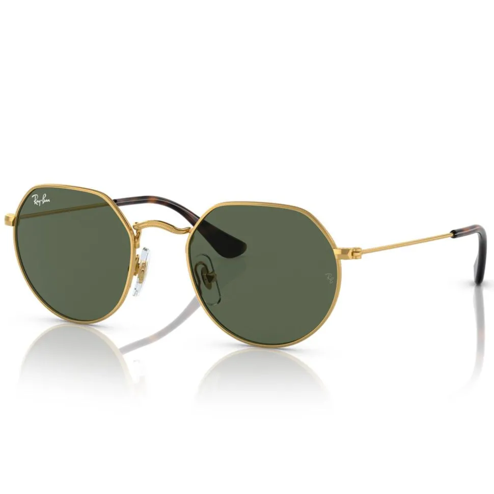 Lunettes de soleil Ray Ban Jack Kids Polished Arista Gold Green