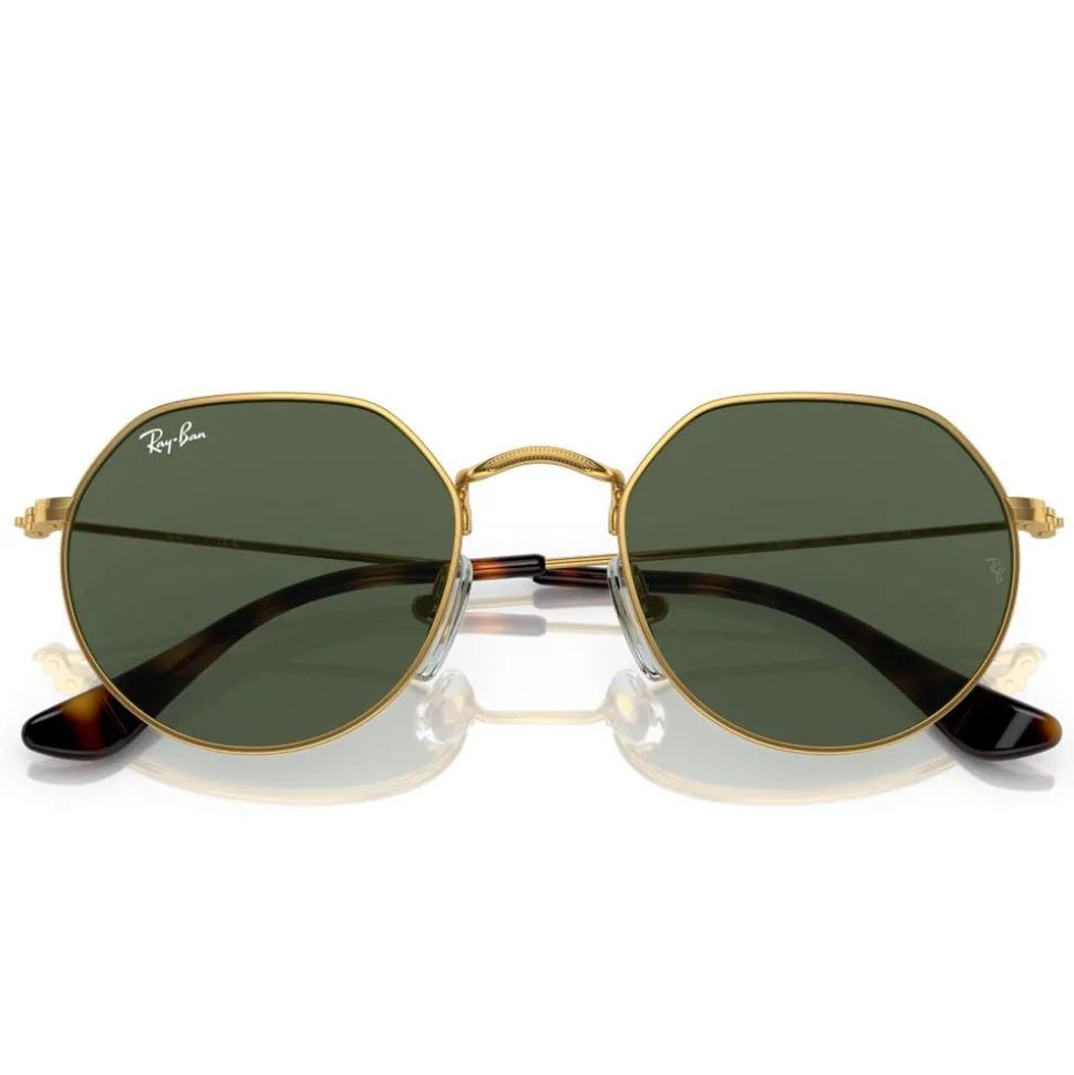 Lunettes de soleil Ray Ban Jack Kids Polished Arista Gold Green