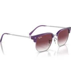 Lunettes de soleil Ray Ban New Clubmaster Kids Polished Opal Purple Grey Purple