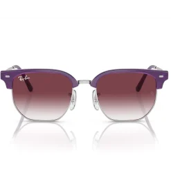 Lunettes de soleil Ray Ban New Clubmaster Kids Polished Opal Purple Grey Purple
