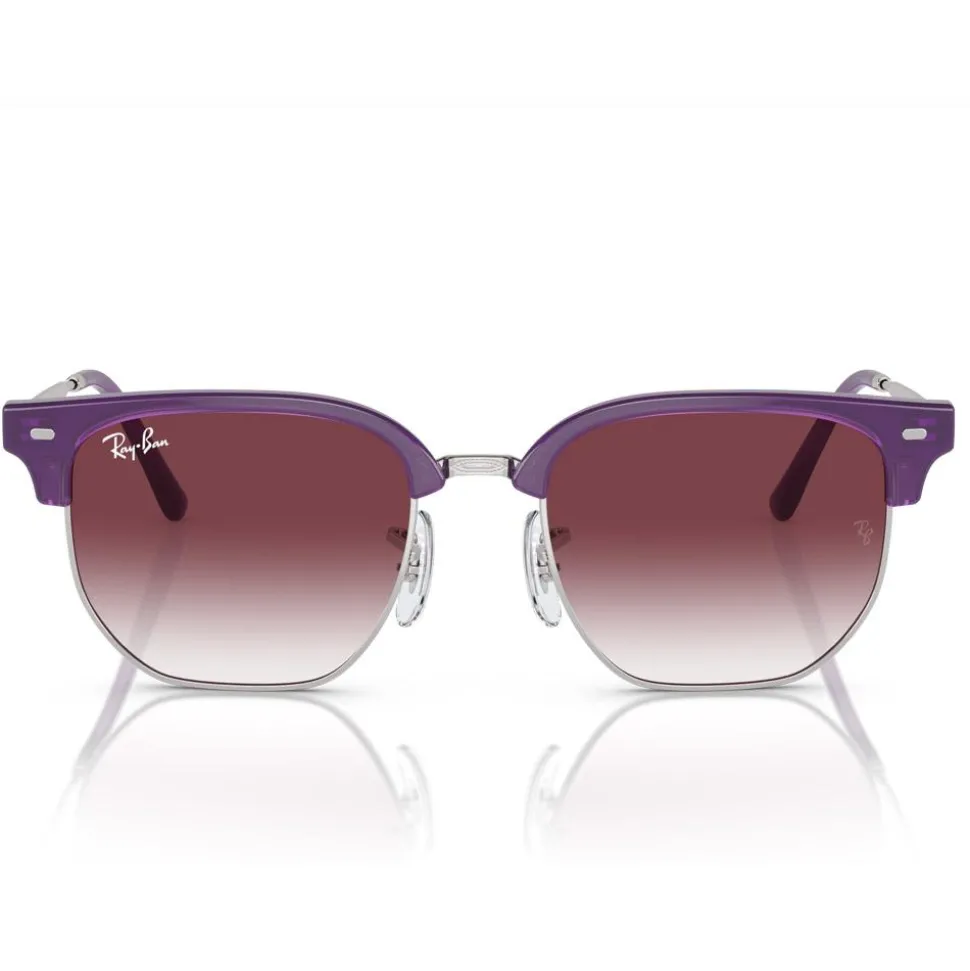 Lunettes de soleil Ray Ban New Clubmaster Kids Polished Opal Purple Grey Purple