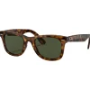 Lunettes de soleil Ray Ban RB4340 Wayfarer Ease Polished Light Havana Green G-15