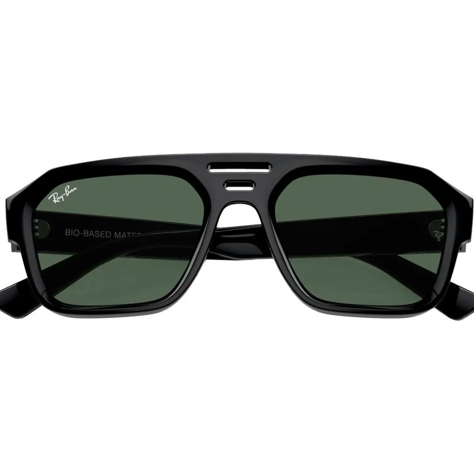 Lunettes de soleil Ray Ban RB4397 Corrigan Polished Black Green G-15