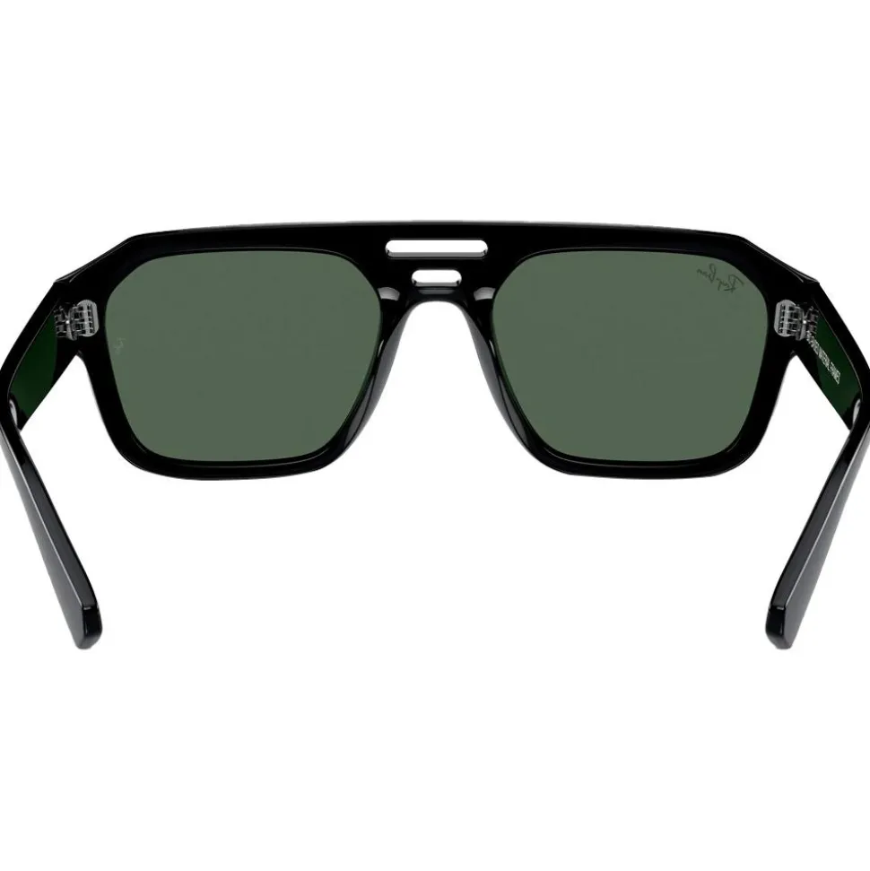 Lunettes de soleil Ray Ban RB4397 Corrigan Polished Black Green G-15