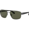 Lunettes de soleil Ray Ban RB3663 Polished Gunmetal Green G-15 Polar