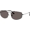 Lunettes de soleil Ray Ban RB3845 Explorer V Polished Black Dark Grey