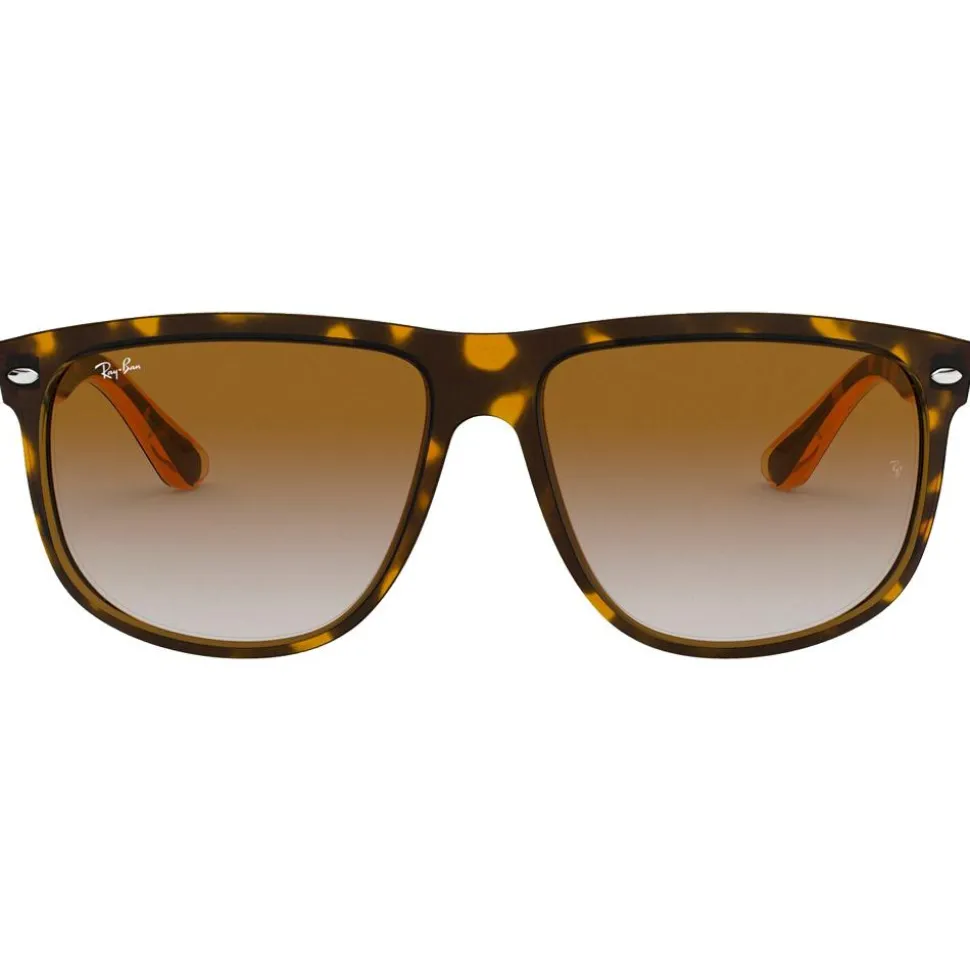 Lunettes de soleil Ray Ban RB4147 Boyfriend Polished Light Havana Gradient Light Brown