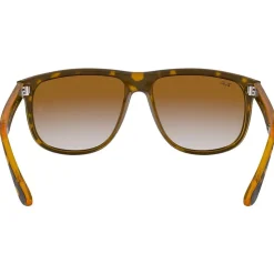 Lunettes de soleil Ray Ban RB4147 Boyfriend Polished Light Havana Gradient Light Brown