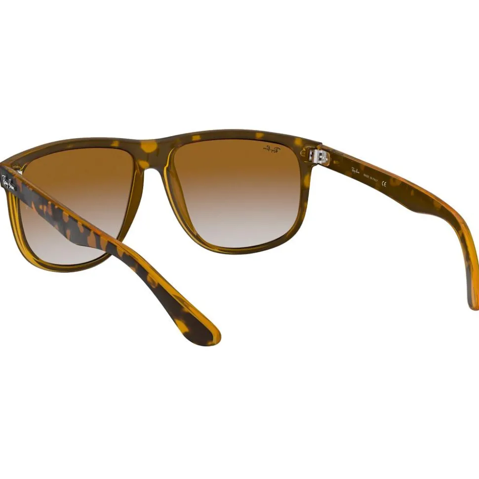 Lunettes de soleil Ray Ban RB4147 Boyfriend Polished Light Havana Gradient Light Brown