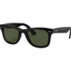Lunettes de soleil Ray Ban RB4340 Wayfarer Ease Polished Black Green G-15