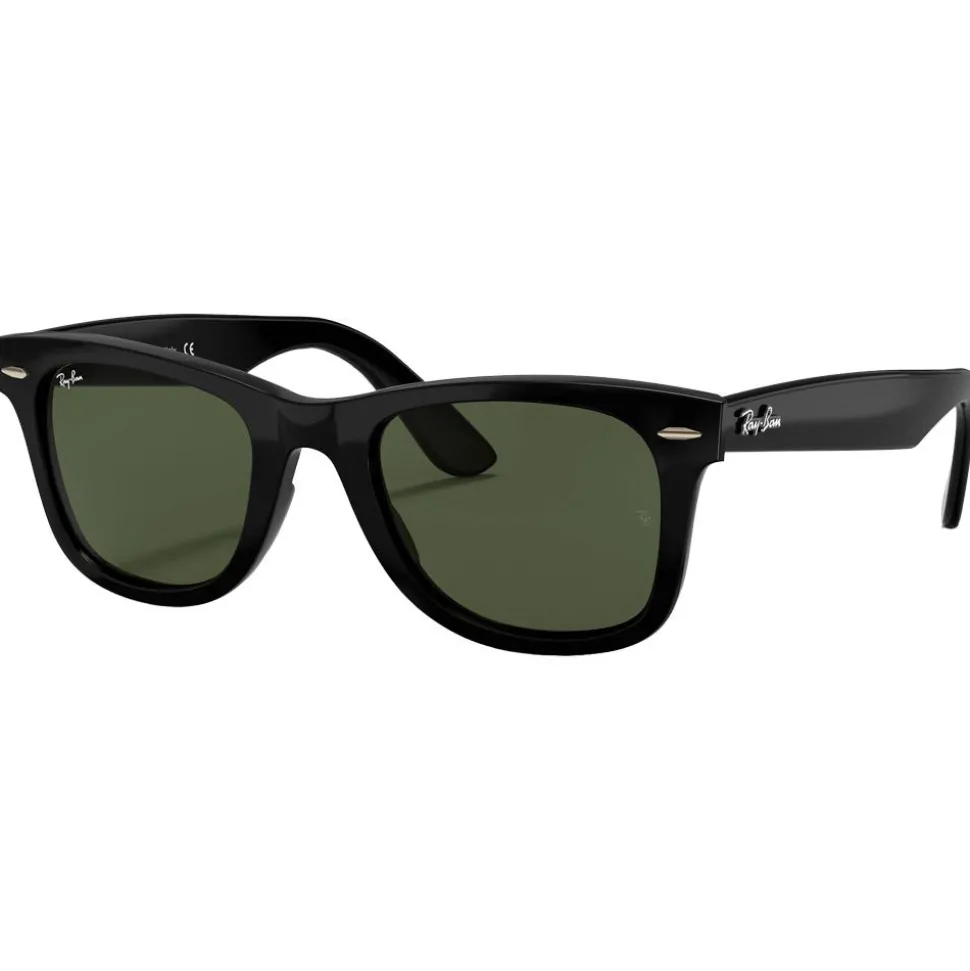 Lunettes de soleil Ray Ban RB4340 Wayfarer Ease Polished Black Green G-15