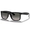 Lunettes de soleil Ray Ban RB4165 Justin Classic Matte Rubber Black Dark Grey Gradient