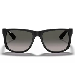 Lunettes de soleil Ray Ban RB4165 Justin Classic Matte Rubber Black Dark Grey Gradient