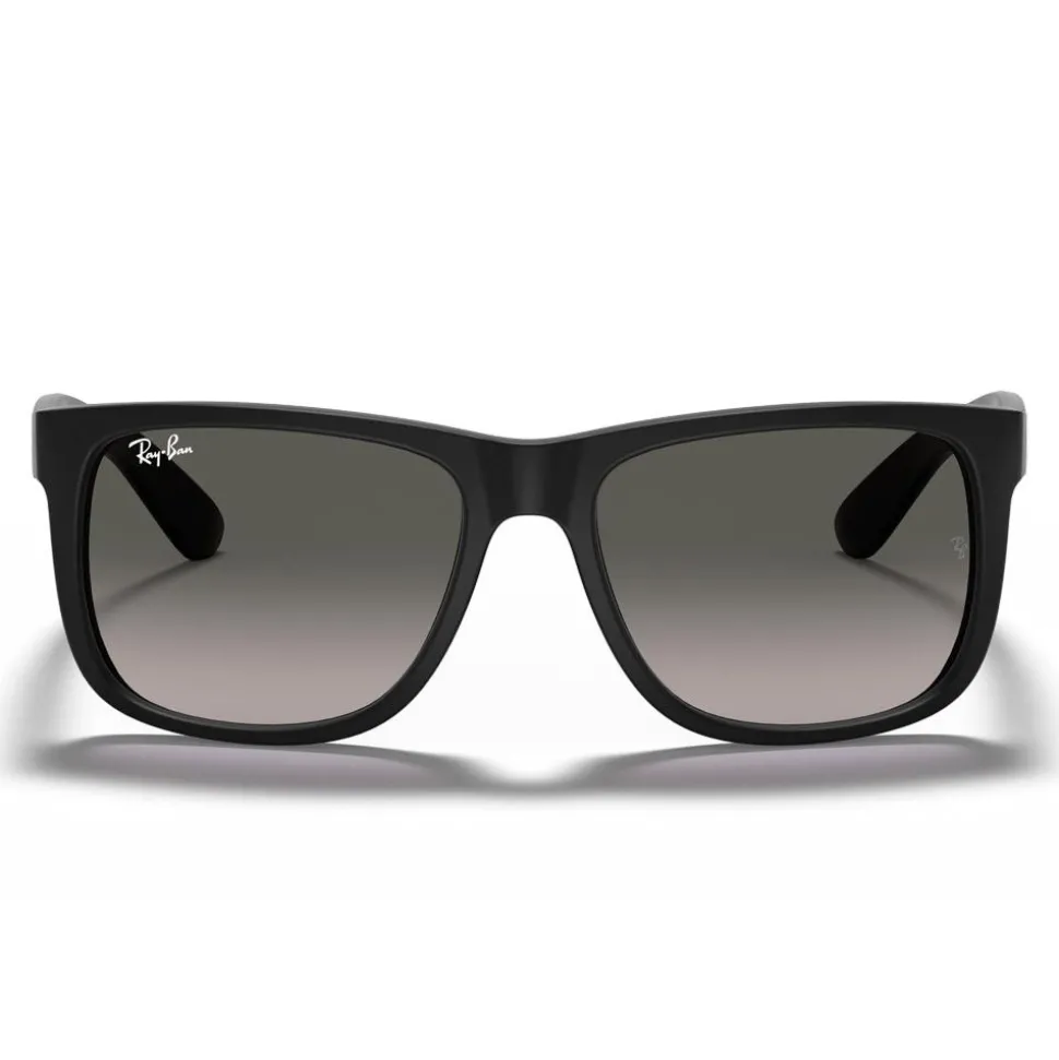 Lunettes de soleil Ray Ban RB4165 Justin Classic Matte Rubber Black Dark Grey Gradient