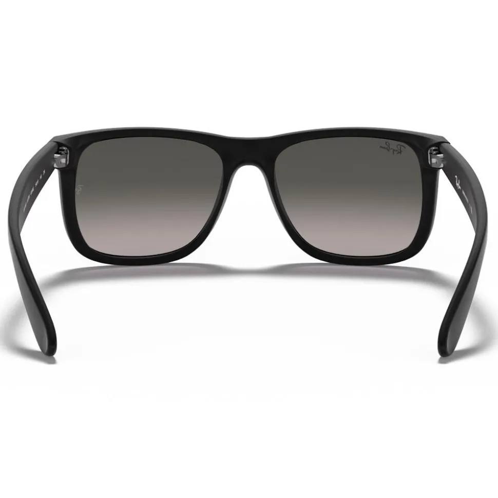 Lunettes de soleil Ray Ban RB4165 Justin Classic Matte Rubber Black Dark Grey Gradient