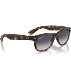 Lunettes de soleil Ray Ban RB2132 New Wayfarer Classic Matte Havana Polar Blue